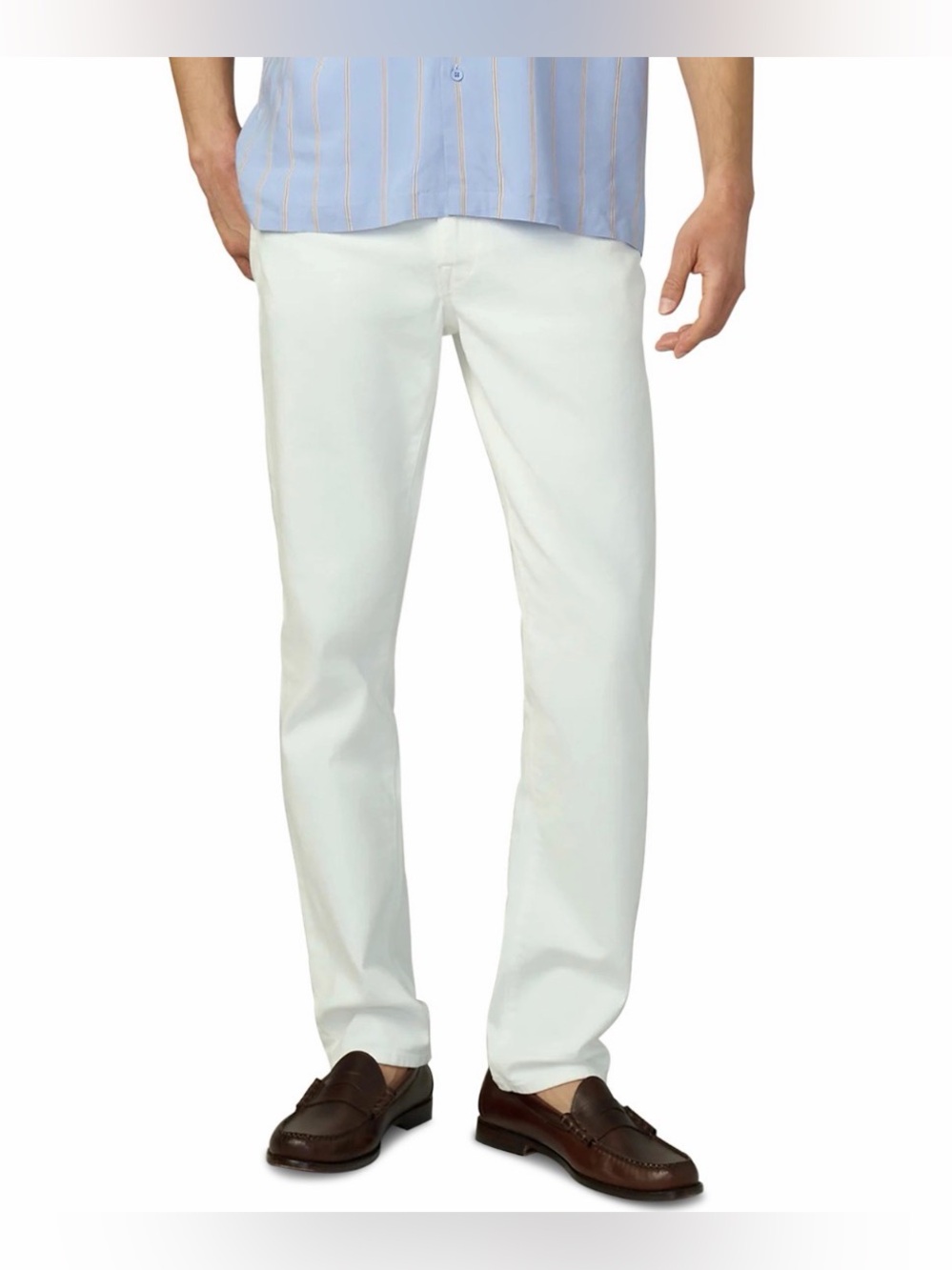 🔥 $188 JOE’S Jeans The Brixton 33" Slim Straight Fit Jeans Clean White Sz 38 🔥